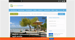 Desktop Screenshot of onlinebalaton.hu