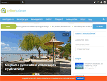 Tablet Screenshot of onlinebalaton.hu